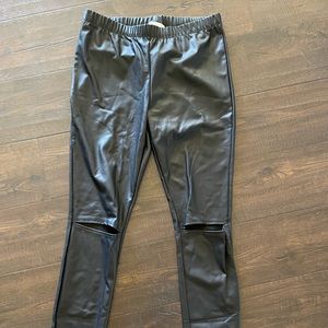 Faux leather leggings M